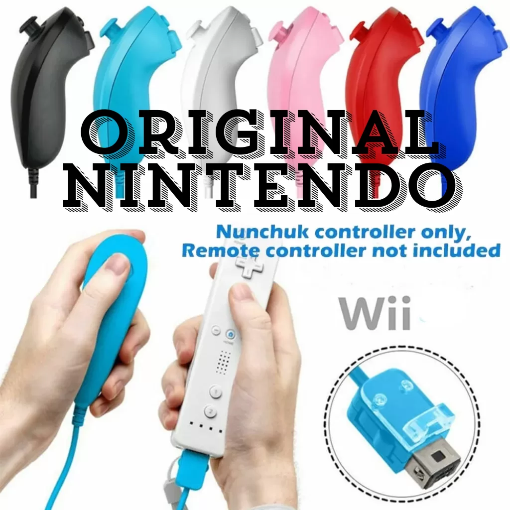 Official Nintendo Wii Nunchuck Controller – Original Accessory - Cleaned, Tested & Guaranteed Authentic