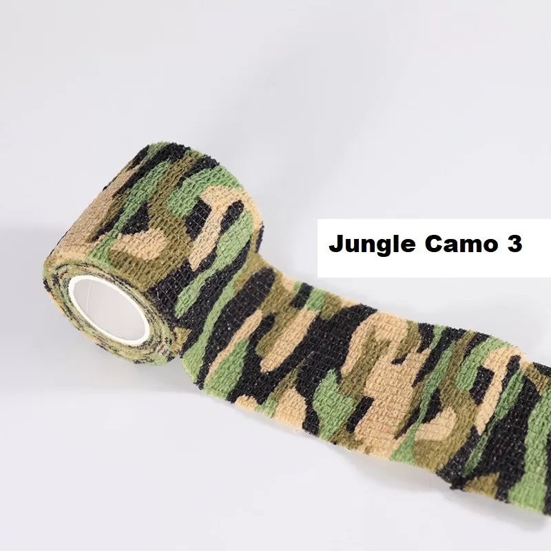 [5cm*4.5meter] Camping Camo Waterproof Wrap Stealth Tape Camouflage Self-Adhesive Protective Bandage For Outdoor jungle