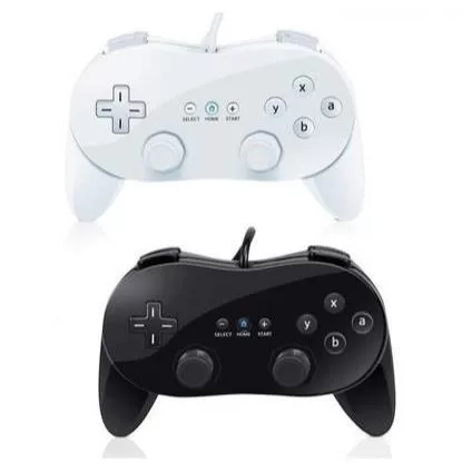 Original nintendo wii classic gamepad controller pro wired rvl 005
